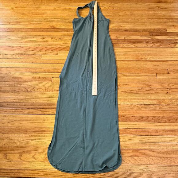 Lululemon Dress Womens Snall 6 ? Restore & Revitalize Maxi Active Slits Green - Picture 8 of 9